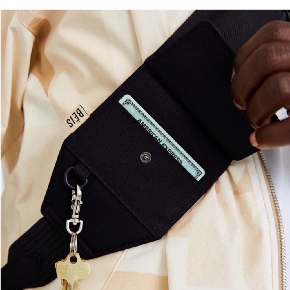 BEIS Black Slim Survival Strap - Picture 2 of 3